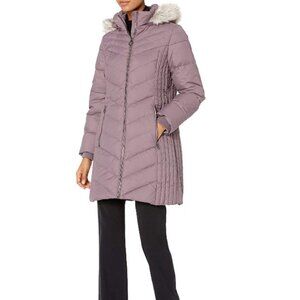 Anne Klein Faux Fur Hood Parka